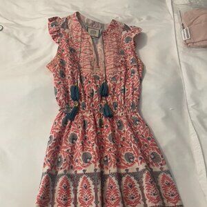 Bell Sundress with tassels. Apricot xs.